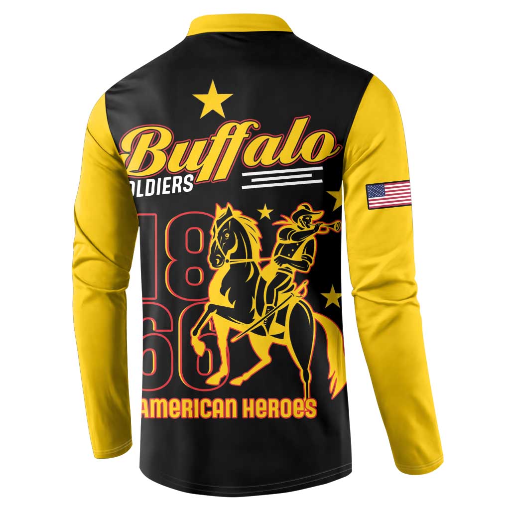 Buffalo Soldiers 9th and 10th Cavalry Button Sweatshirt American Heroes - Wonder Print Shop