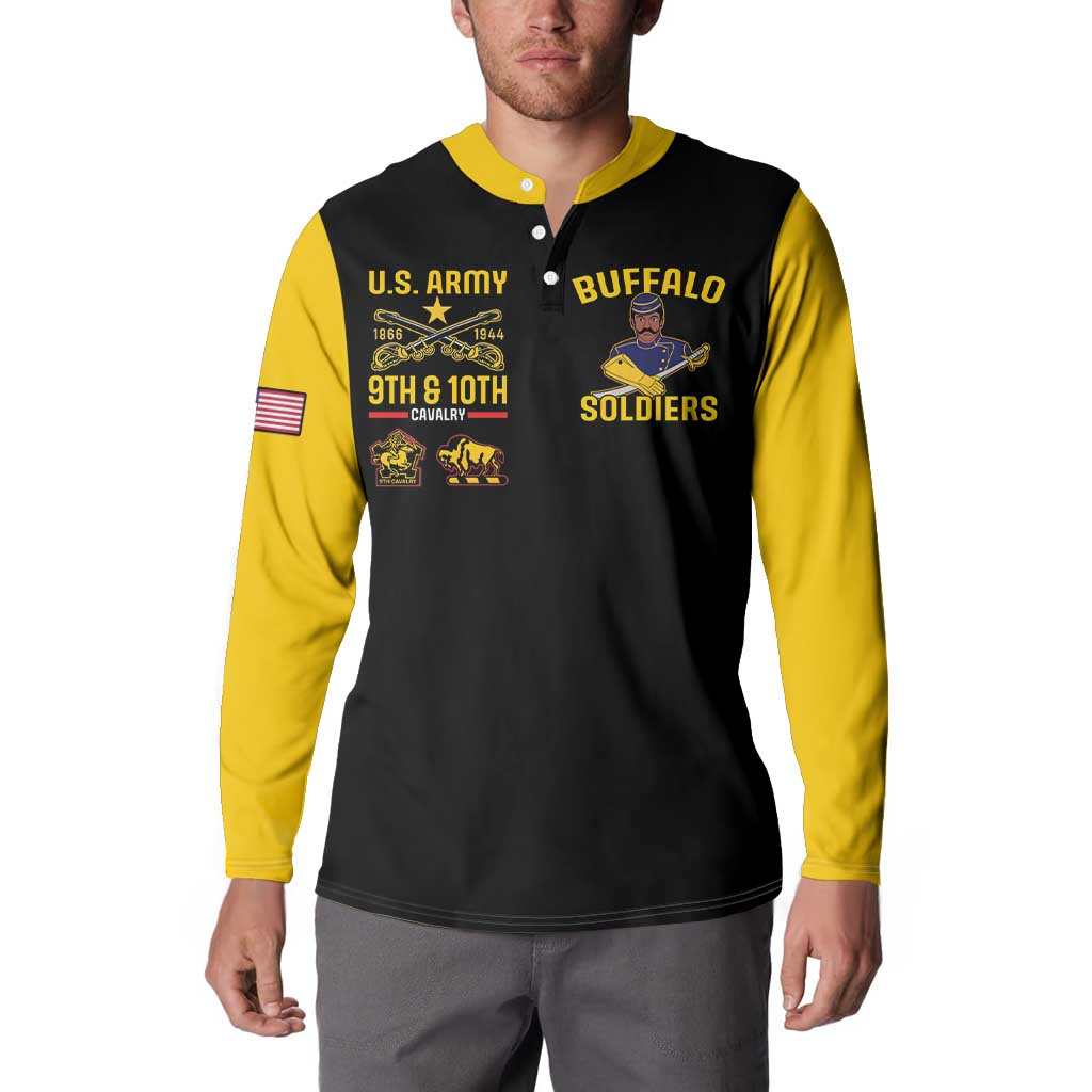 Buffalo Soldiers 9th and 10th Cavalry Button Sweatshirt American Heroes - Wonder Print Shop