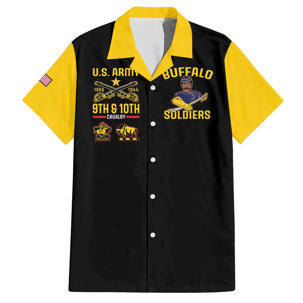 Buffalo Soldiers 9th and 10th Cavalry Family Matching Short Sleeve Bodycon Dress and Hawaiian Shirt American Heroes - Wonder Print Shop