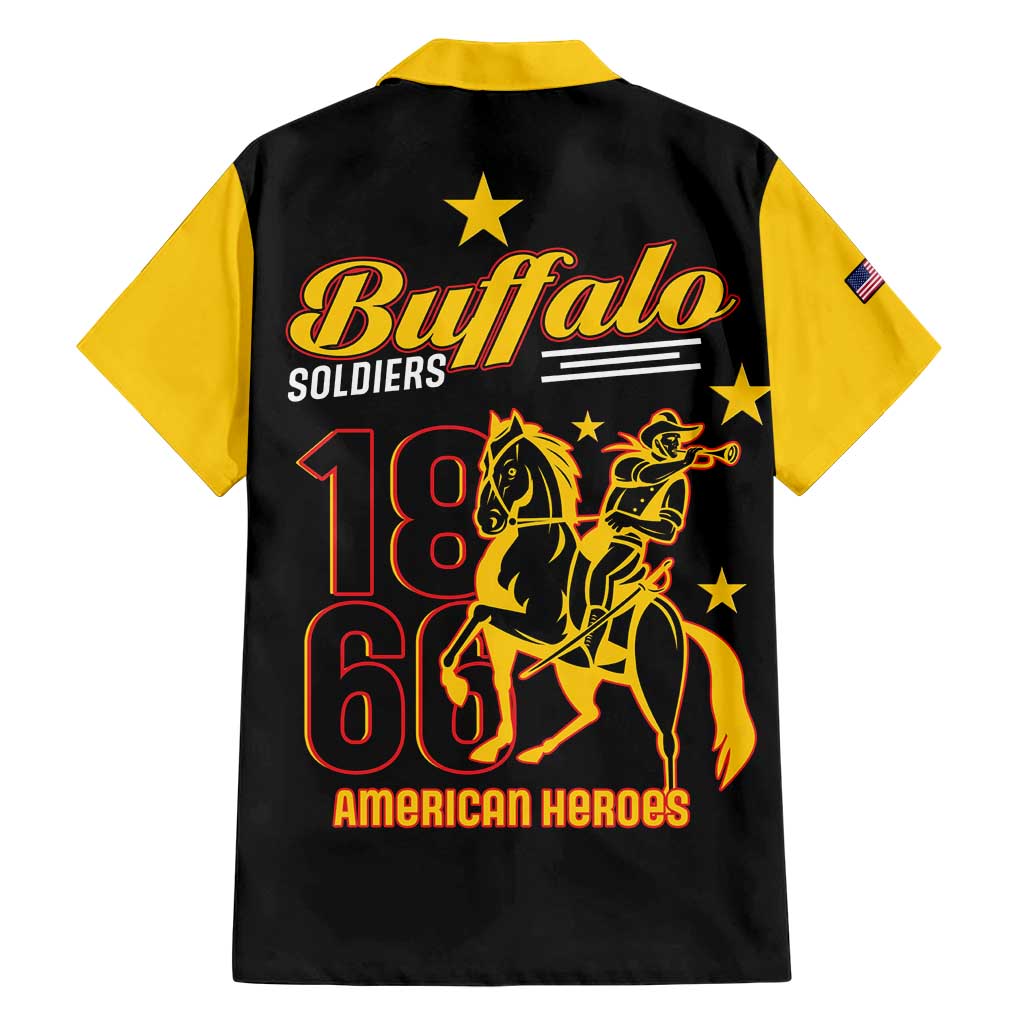 Buffalo Soldiers 9th and 10th Cavalry Family Matching Short Sleeve Bodycon Dress and Hawaiian Shirt American Heroes - Wonder Print Shop