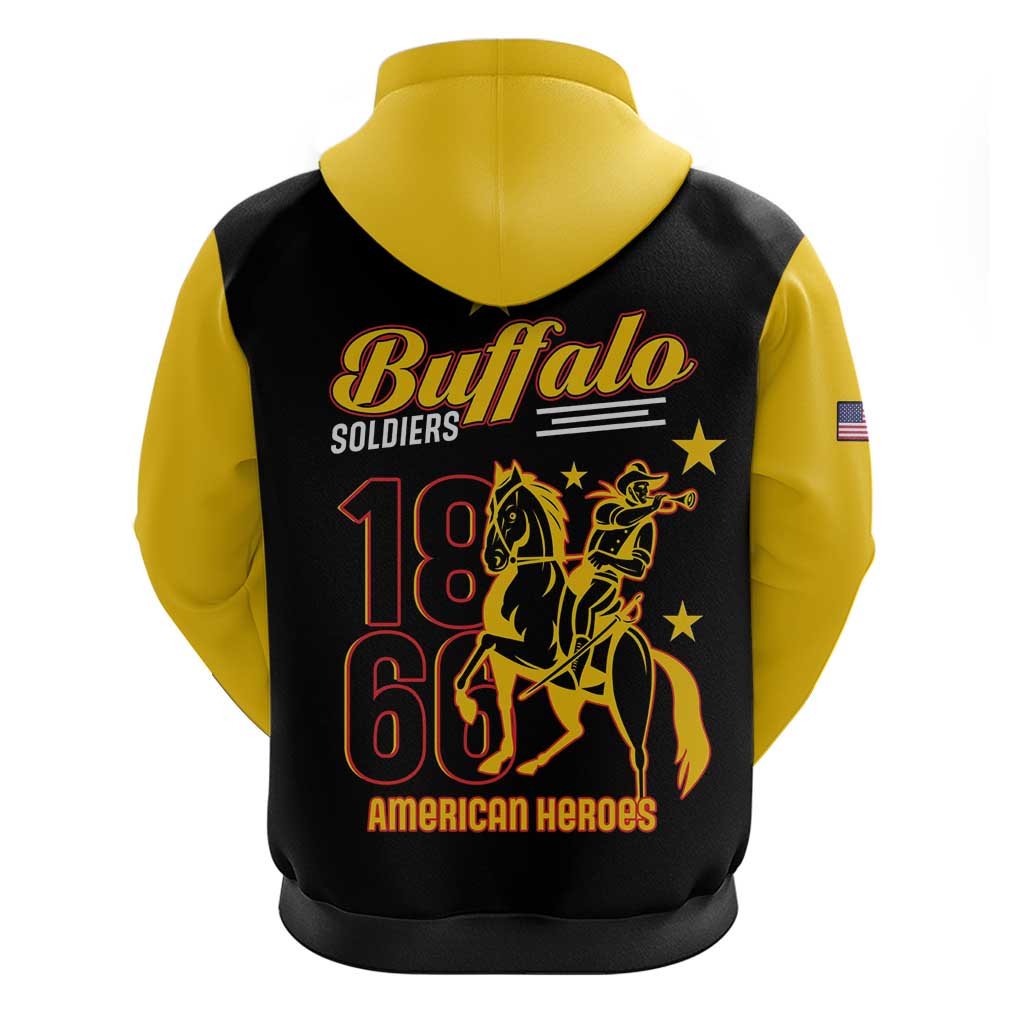 Buffalo Soldiers 9th and 10th Cavalry Hoodie American Heroes - Wonder Print Shop