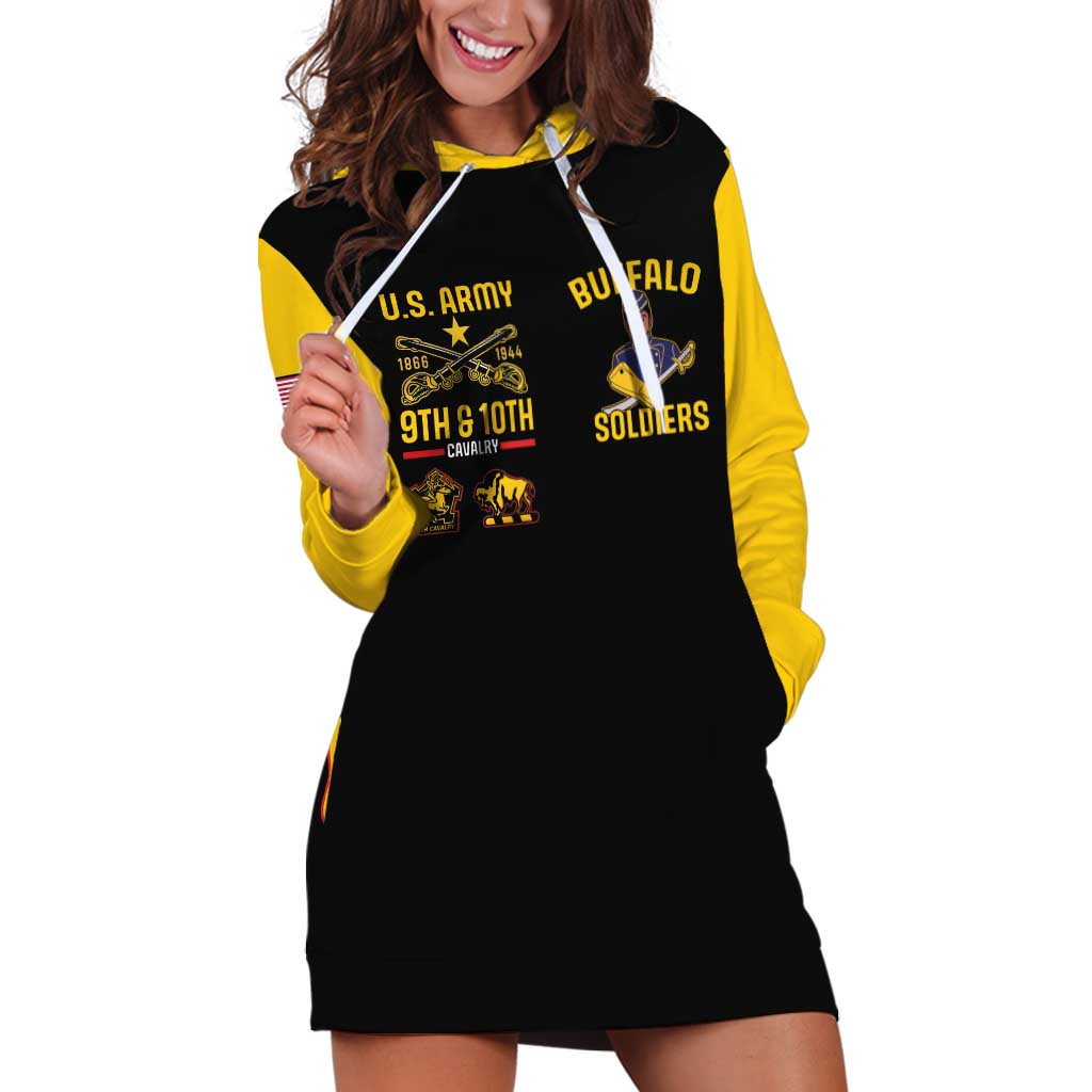 Buffalo Soldiers 9th and 10th Cavalry Hoodie Dress American Heroes - Wonder Print Shop