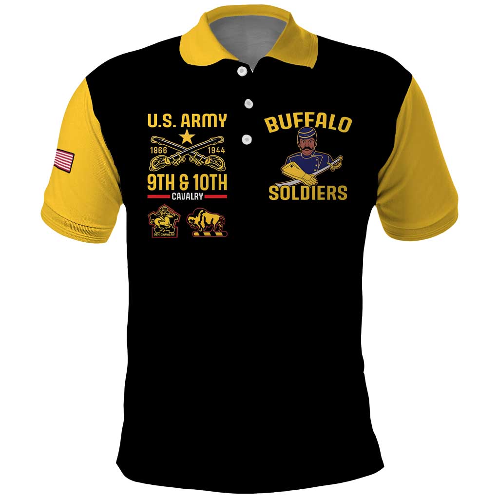 Buffalo Soldiers 9th and 10th Cavalry Polo Shirt American Heroes - Wonder Print Shop