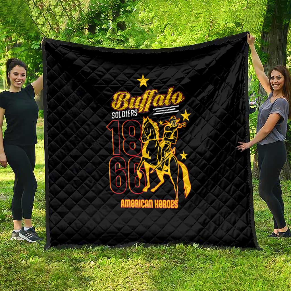 Buffalo Soldiers 9th and 10th Cavalry Quilt American Heroes - Wonder Print Shop