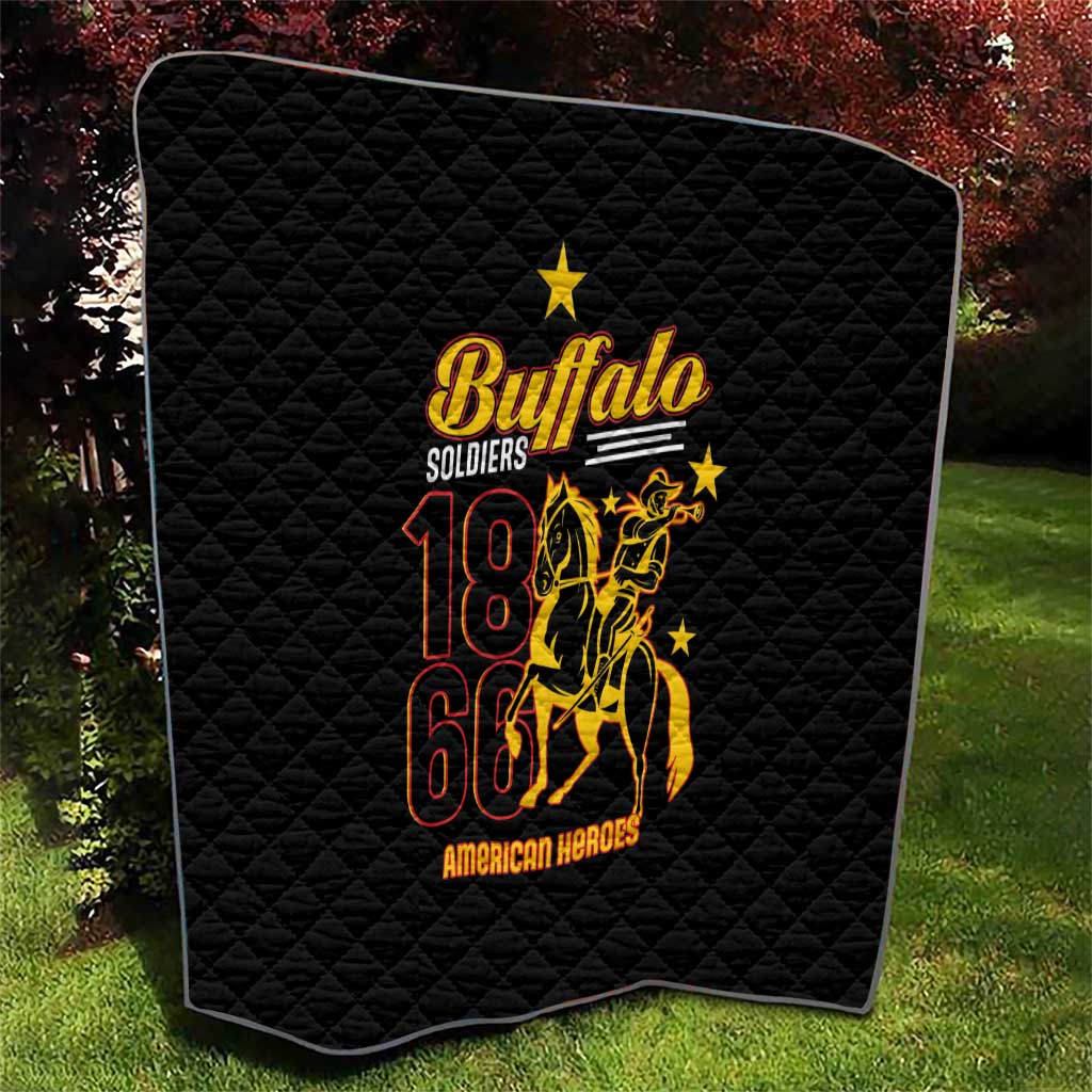 Buffalo Soldiers 9th and 10th Cavalry Quilt American Heroes - Wonder Print Shop