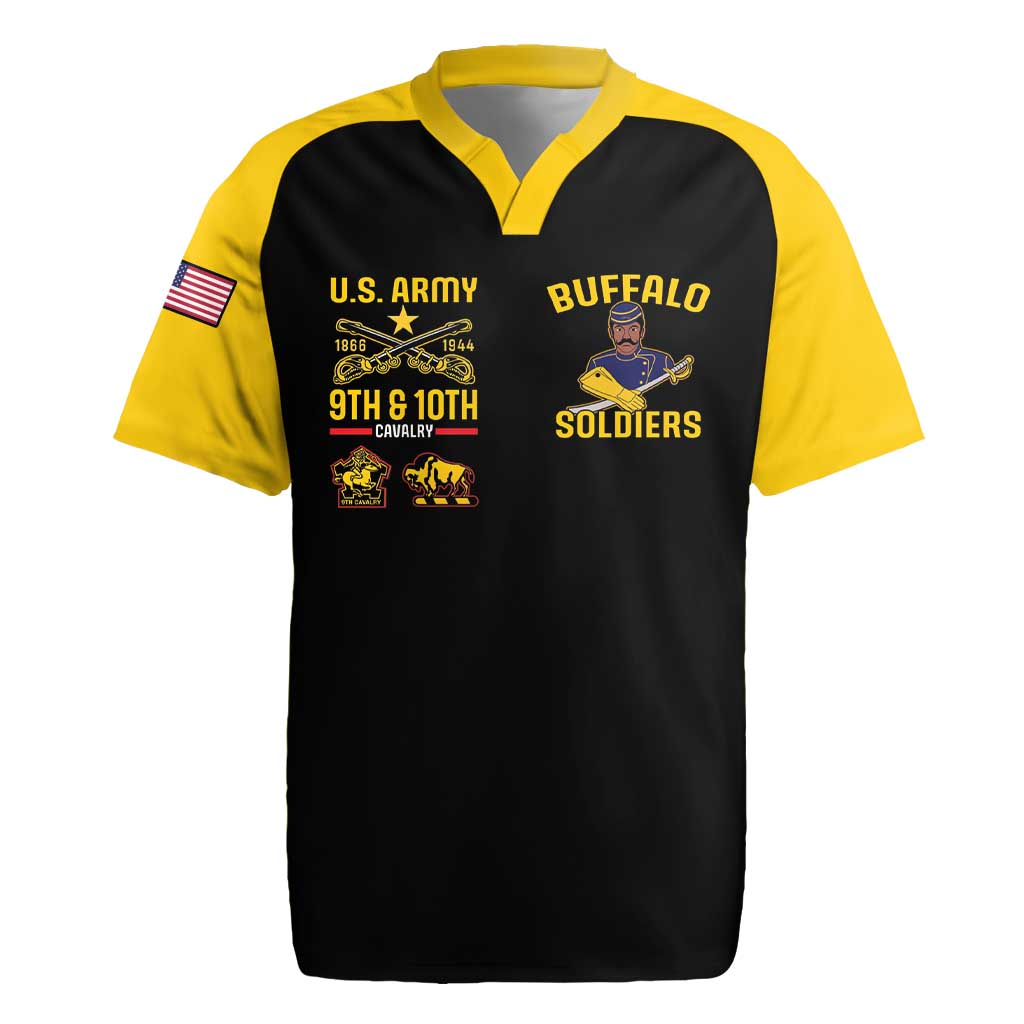 Buffalo Soldiers 9th and 10th Cavalry Rugby Jersey American Heroes - Wonder Print Shop