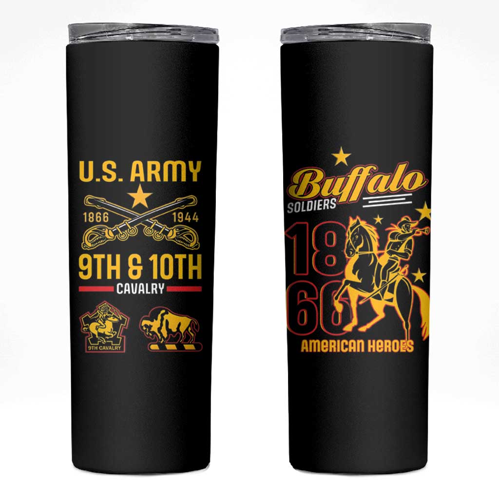 Buffalo Soldiers 9th and 10th Cavalry Skinny Tumbler American Heroes - Wonder Print Shop