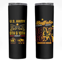 Buffalo Soldiers 9th and 10th Cavalry Skinny Tumbler American Heroes - Wonder Print Shop