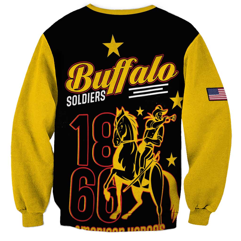Buffalo Soldiers 9th and 10th Cavalry Sweatshirt American Heroes - Wonder Print Shop