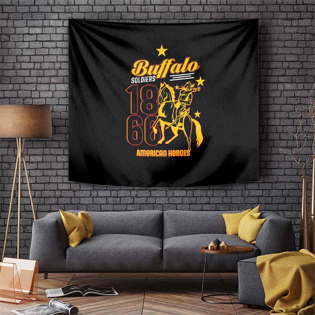 Buffalo Soldiers 9th and 10th Cavalry Tapestry American Heroes - Wonder Print Shop