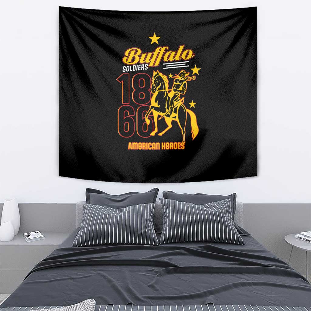 Buffalo Soldiers 9th and 10th Cavalry Tapestry American Heroes - Wonder Print Shop