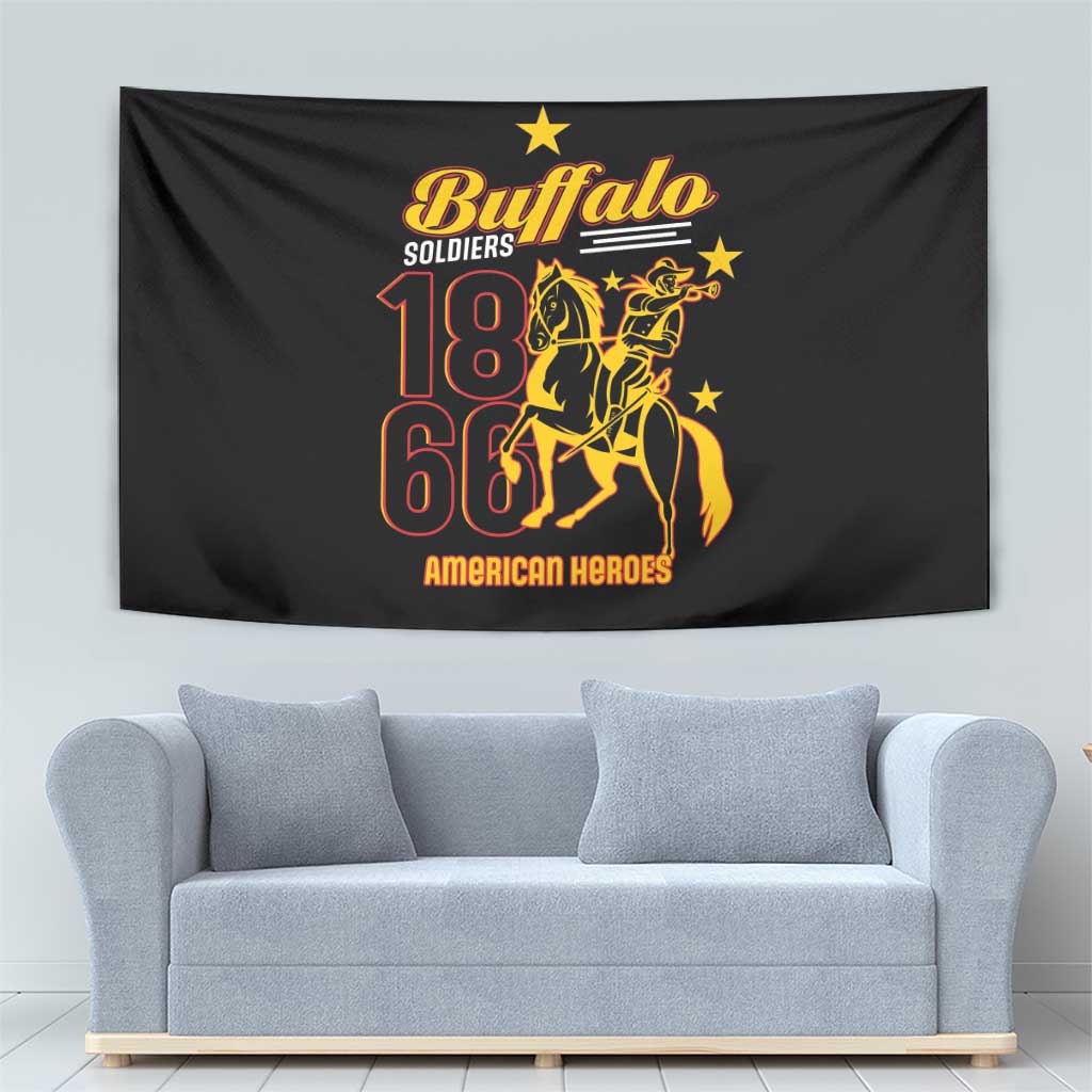 Buffalo Soldiers 9th and 10th Cavalry Tapestry American Heroes - Wonder Print Shop