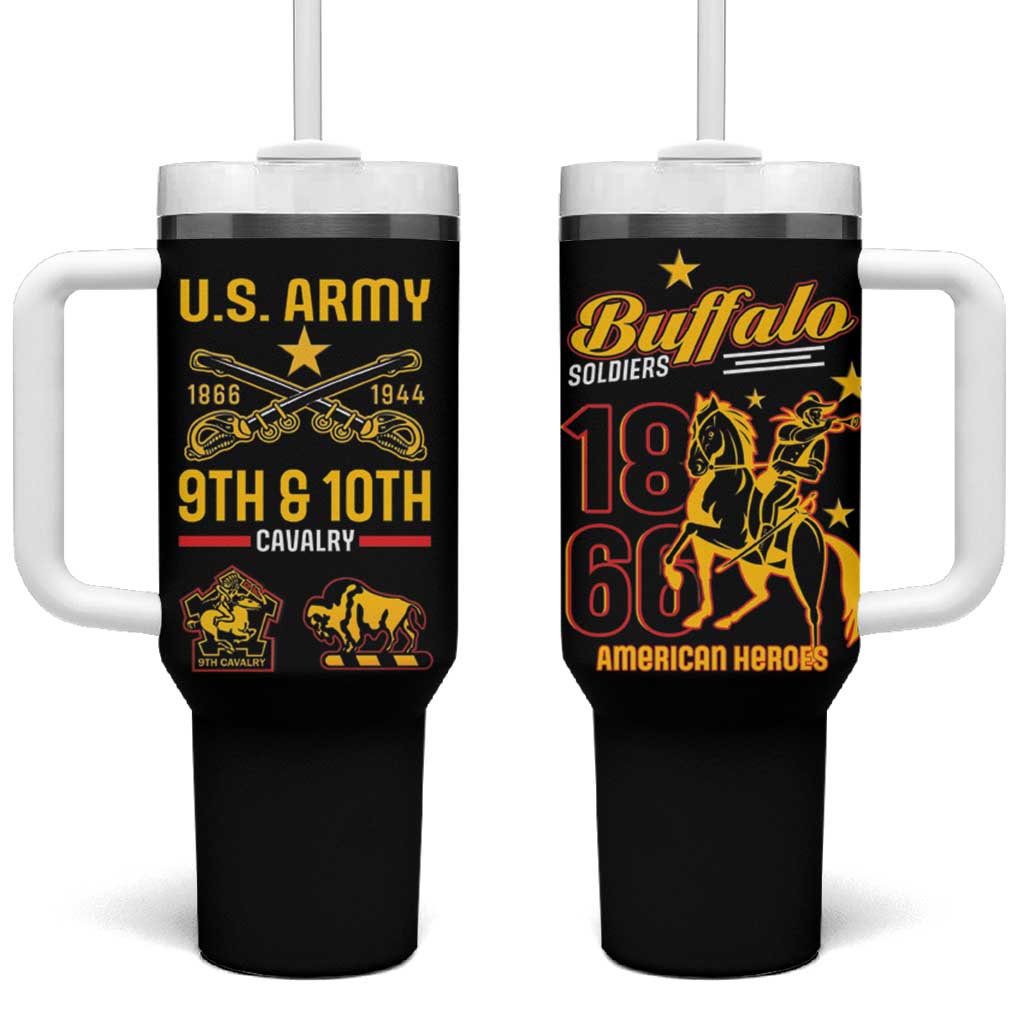 Buffalo Soldiers 9th and 10th Cavalry Tumbler With Handle American Heroes - Wonder Print Shop