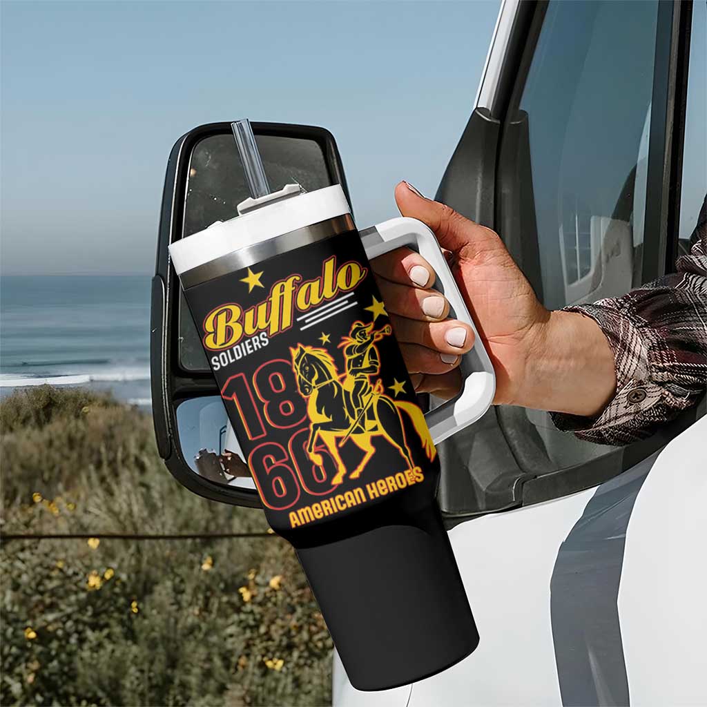 Buffalo Soldiers 9th and 10th Cavalry Tumbler With Handle American Heroes - Wonder Print Shop