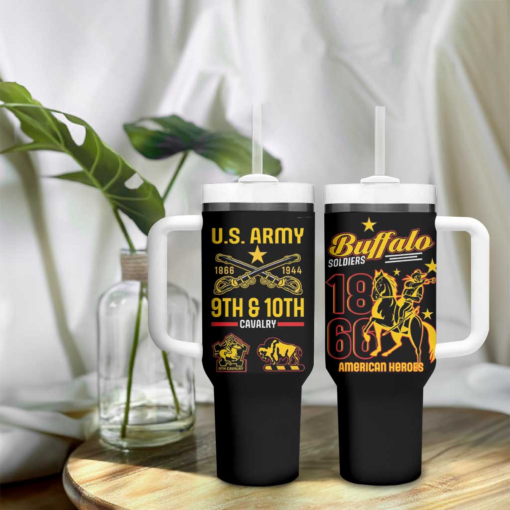 Buffalo Soldiers 9th and 10th Cavalry Tumbler With Handle American Heroes - Wonder Print Shop