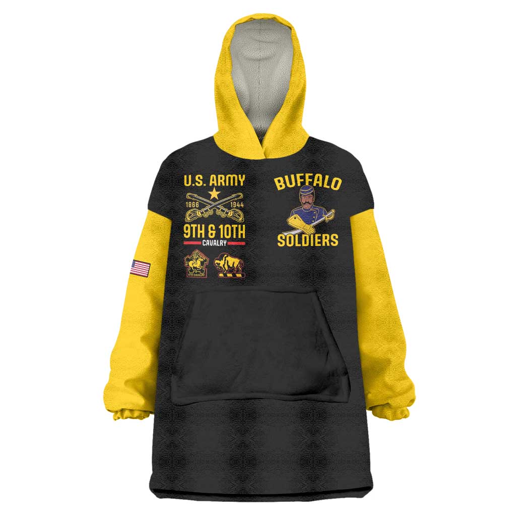 Buffalo Soldiers 9th and 10th Cavalry Wearable Blanket Hoodie American Heroes - Wonder Print Shop