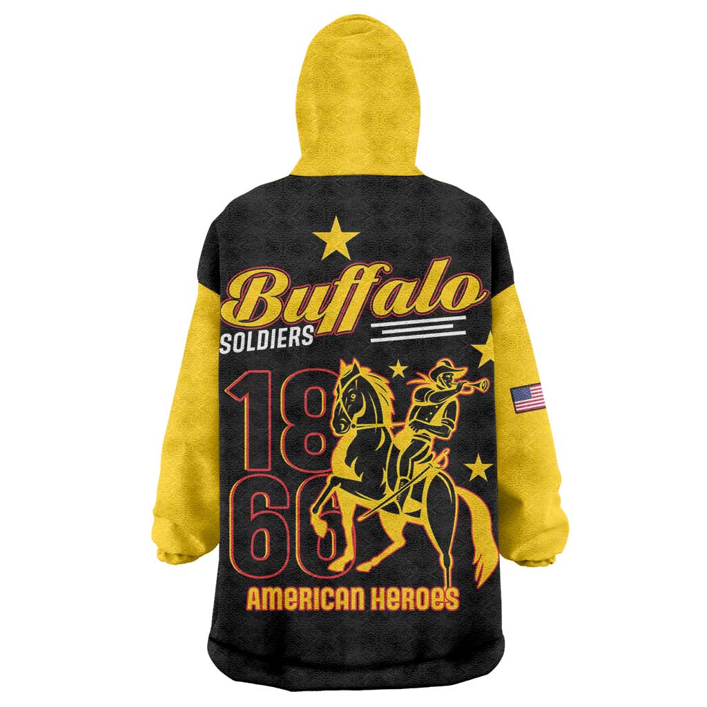Buffalo Soldiers 9th and 10th Cavalry Wearable Blanket Hoodie American Heroes - Wonder Print Shop