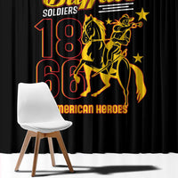 Buffalo Soldiers 9th and 10th Cavalry Window Curtain American Heroes - Wonder Print Shop