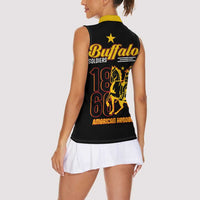 Buffalo Soldiers 9th and 10th Cavalry Women Sleeveless Polo Shirt American Heroes - Wonder Print Shop