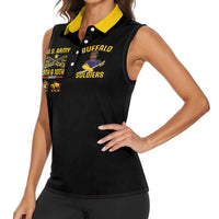 Buffalo Soldiers 9th and 10th Cavalry Women Sleeveless Polo Shirt American Heroes - Wonder Print Shop