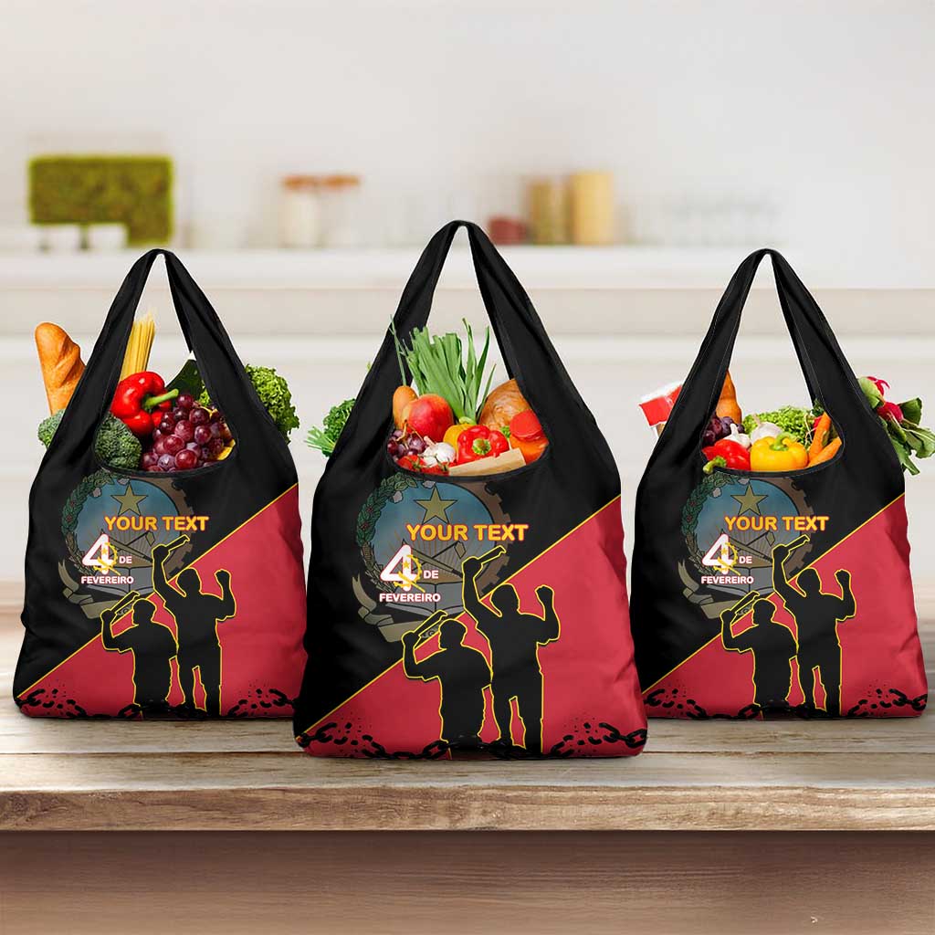 Personalised Angola Day of the Armed Struggle Grocery Bag 4 De Fevereiro