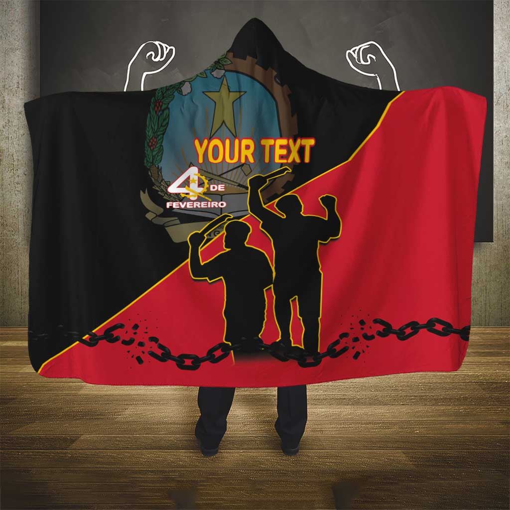 Personalised Angola Day of the Armed Struggle Hooded Blanket 4 De Fevereiro
