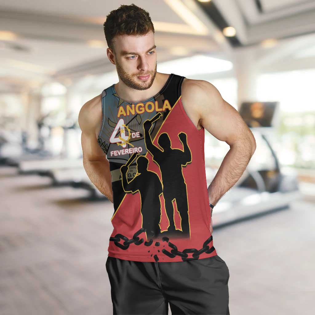 Personalised Angola Day of the Armed Struggle Men Tank Top 4 De Fevereiro - Wonder Print Shop