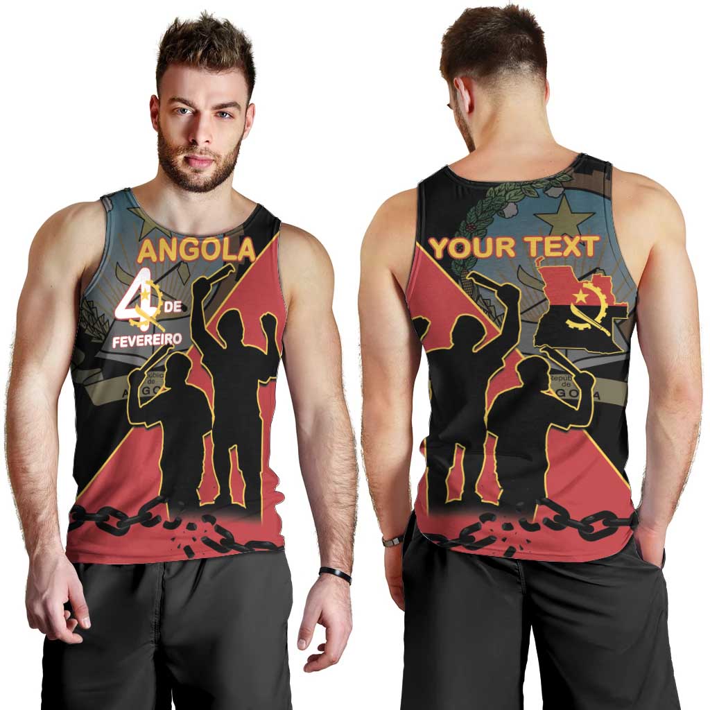 Personalised Angola Day of the Armed Struggle Men Tank Top 4 De Fevereiro - Wonder Print Shop