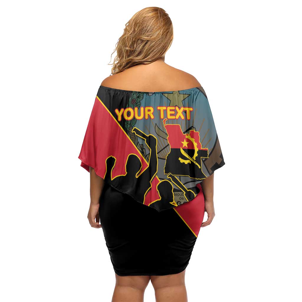 Personalised Angola Day of the Armed Struggle Off Shoulder Short Dress 4 De Fevereiro - Wonder Print Shop