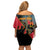 Personalised Angola Day of the Armed Struggle Off Shoulder Short Dress 4 De Fevereiro - Wonder Print Shop