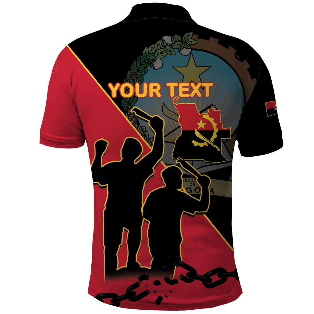 Personalised Angola Day of the Armed Struggle Polo Shirt 4 De Fevereiro - Wonder Print Shop