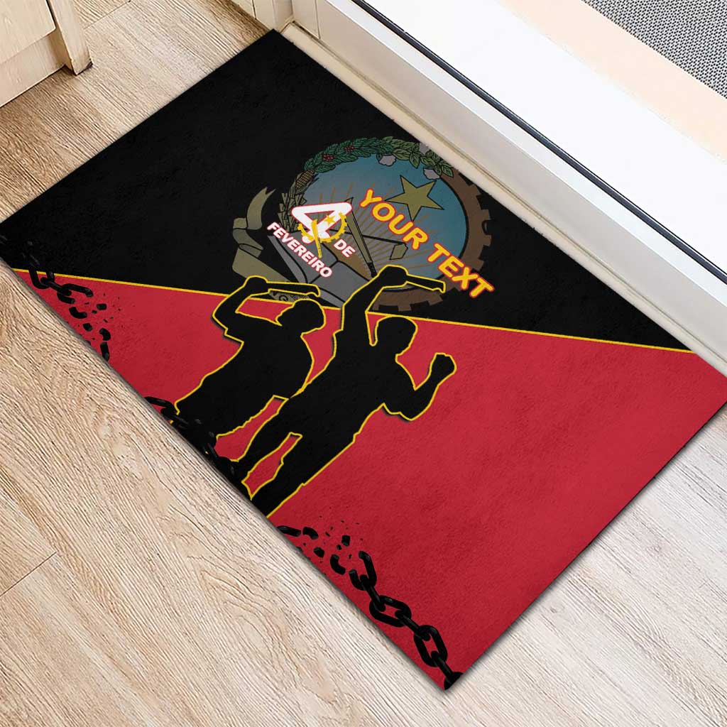 Personalised Angola Day of the Armed Struggle Rubber Doormat 4 De Fevereiro - Wonder Print Shop