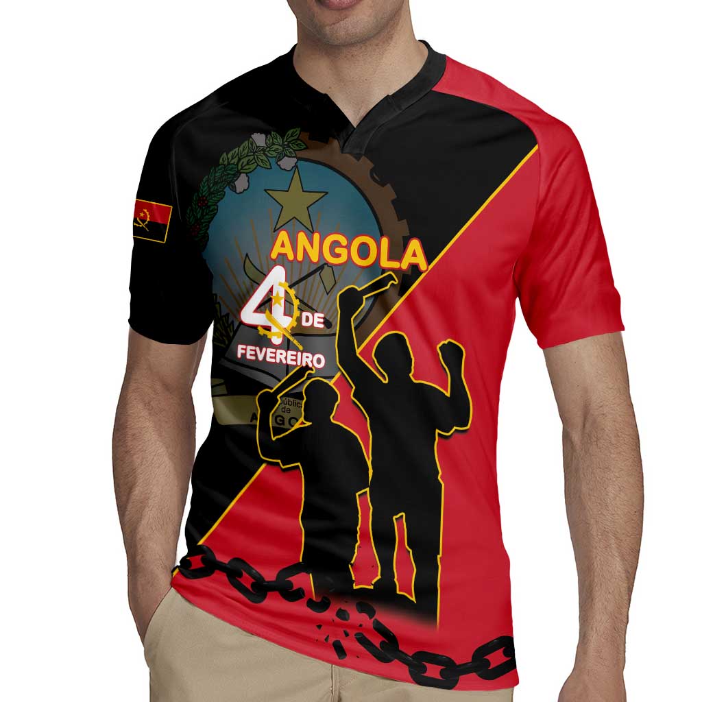 Personalised Angola Day of the Armed Struggle Rugby Jersey 4 De Fevereiro - Wonder Print Shop