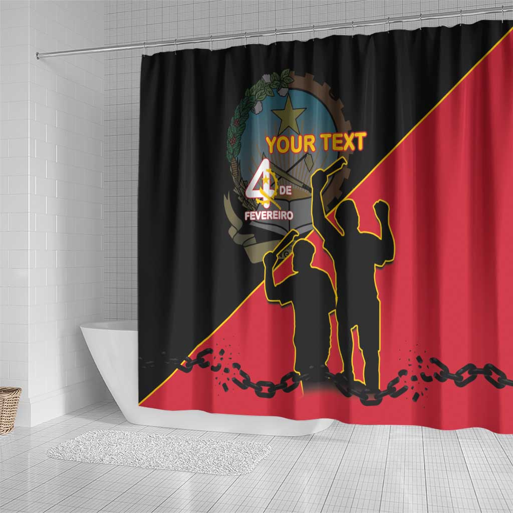 Personalised Angola Day of the Armed Struggle Shower Curtain 4 De Fevereiro