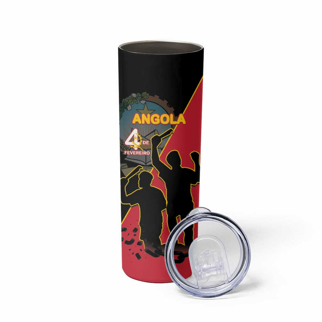Personalised Angola Day of the Armed Struggle Skinny Tumbler 4 De Fevereiro - Wonder Print Shop