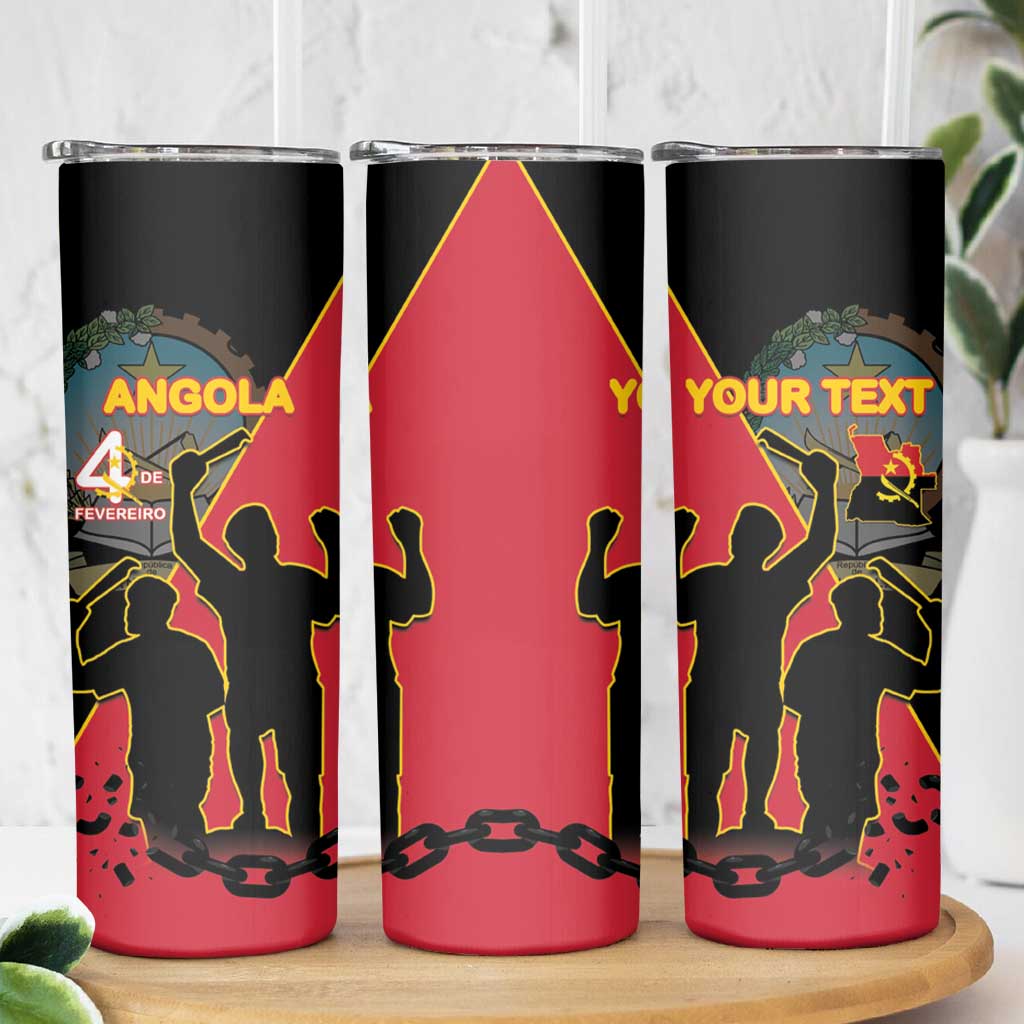 Personalised Angola Day of the Armed Struggle Skinny Tumbler 4 De Fevereiro - Wonder Print Shop