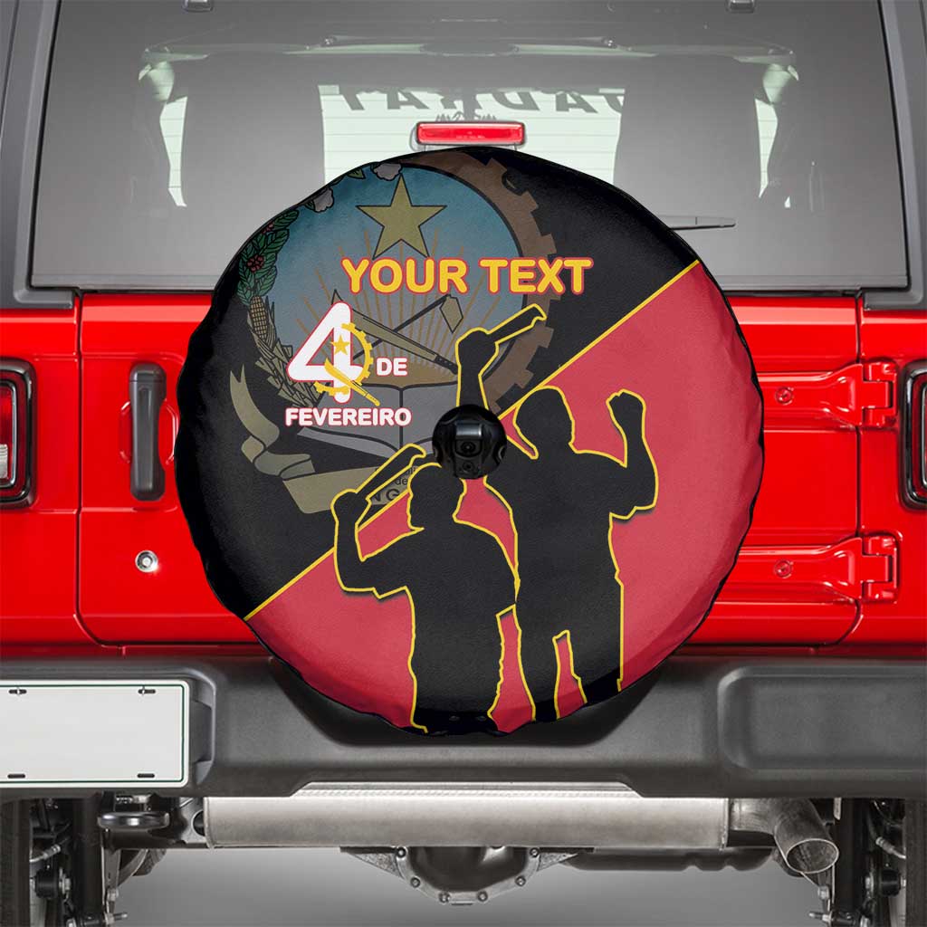 Personalised Angola Day of the Armed Struggle Spare Tire Cover 4 De Fevereiro - Wonder Print Shop
