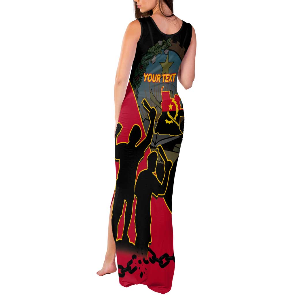 Personalised Angola Day of the Armed Struggle Tank Maxi Dress 4 De Fevereiro - Wonder Print Shop