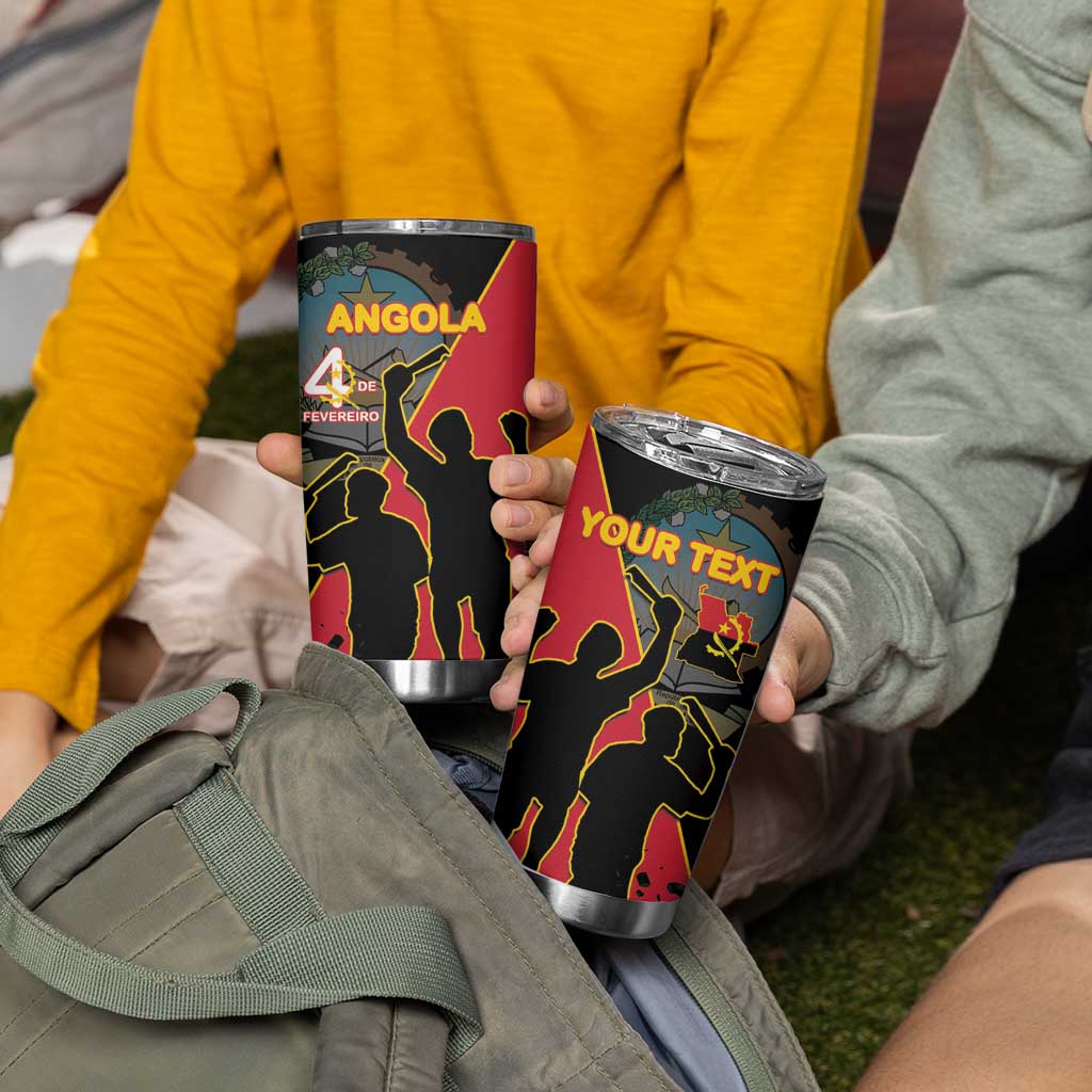 Personalised Angola Day of the Armed Struggle Tumbler Cup 4 De Fevereiro - Wonder Print Shop