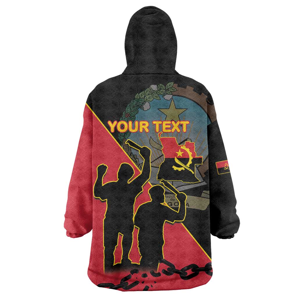 Personalised Angola Day of the Armed Struggle Wearable Blanket Hoodie 4 De Fevereiro - Wonder Print Shop