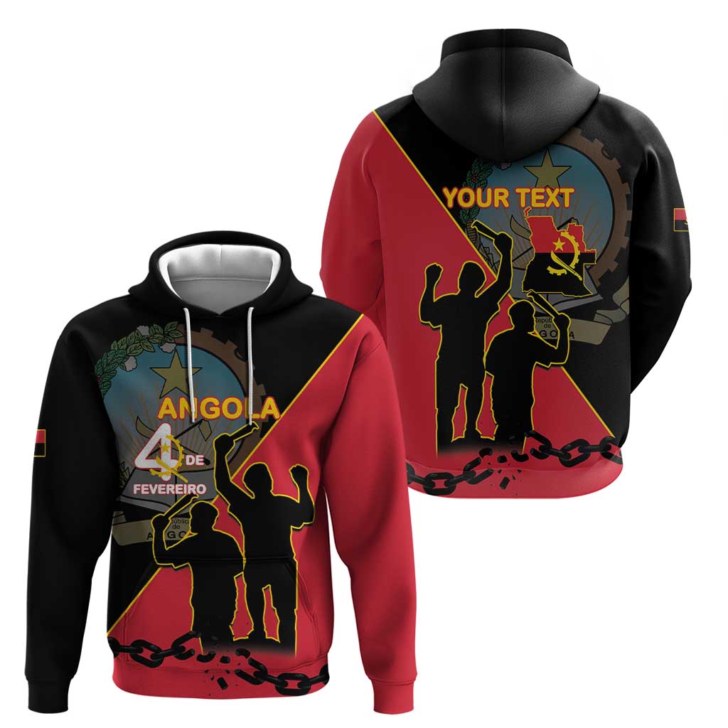 Personalised Angola Day of the Armed Struggle Zip Hoodie 4 De Fevereiro - Wonder Print Shop