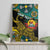 Personalised Mozambique Canvas Wall Art African Elephant With Coat Of Arms - Wonder Print Shop