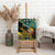 Personalised Mozambique Canvas Wall Art African Elephant With Coat Of Arms - Wonder Print Shop