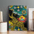 Personalised Mozambique Canvas Wall Art African Elephant With Coat Of Arms - Wonder Print Shop