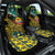 Personalised Mozambique Car Seat Cover African Elephant With Coat Of Arms - Wonder Print Shop