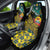 Personalised Mozambique Car Seat Cover African Elephant With Coat Of Arms - Wonder Print Shop