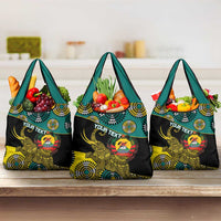 Personalised Mozambique Grocery Bag African Elephant With Coat Of Arms