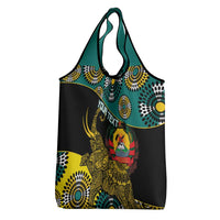 Personalised Mozambique Grocery Bag African Elephant With Coat Of Arms
