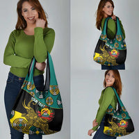 Personalised Mozambique Grocery Bag African Elephant With Coat Of Arms