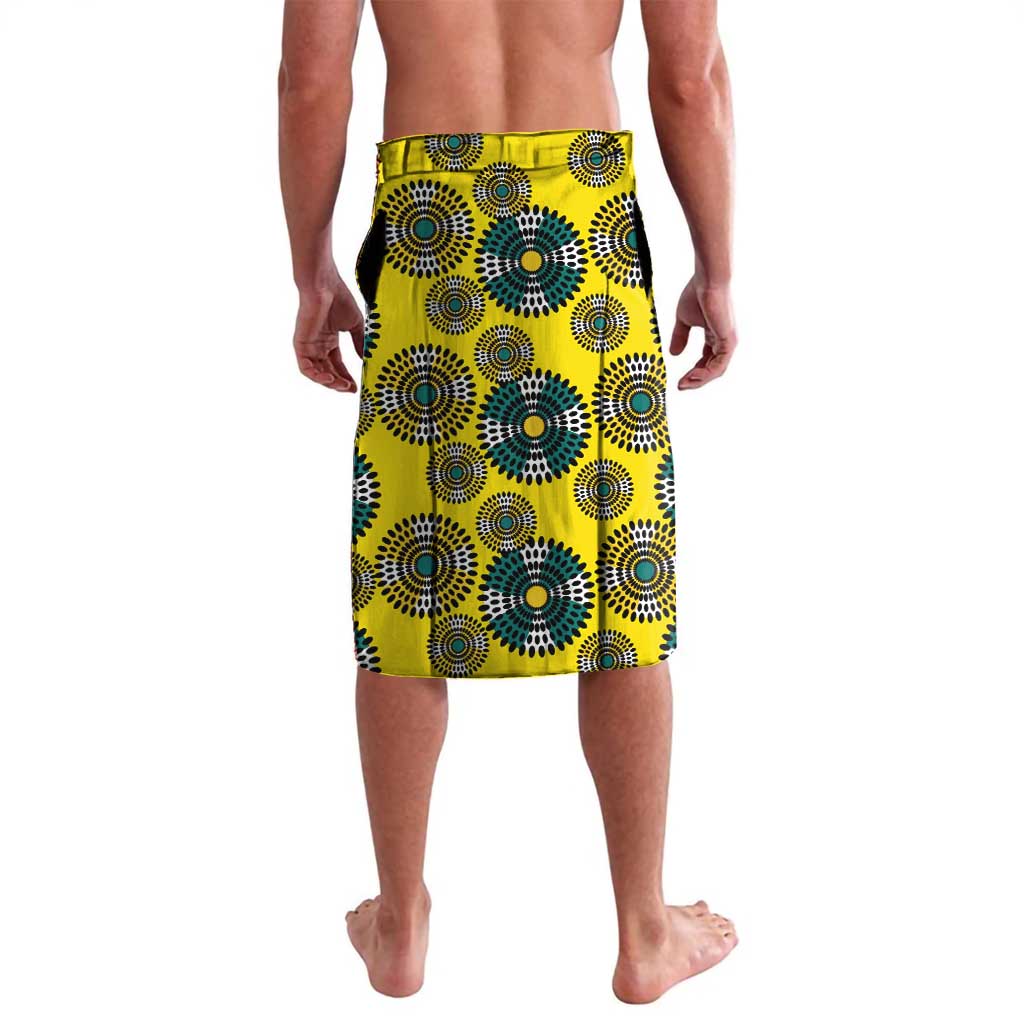 Personalised Mozambique Lavalava African Elephant With Coat Of Arms - Wonder Print Shop